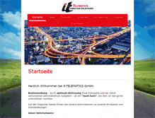 Tablet Screenshot of it-telematics.de